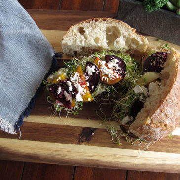 Toasted Mediterranean Veggie Sandwich