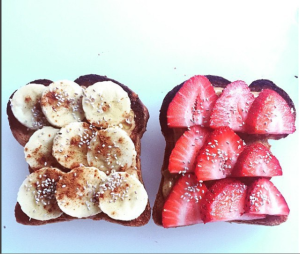 Seasonal Fruit Toast with Salba Chia