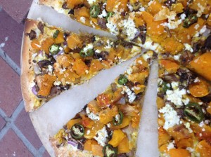 Rustic Squash Pizza with Goat Cheese